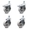 Service Caster Semi Steel Swvl TS Caster w/Roller Bearing-5" Wheel&1/2" Stems-2 w/TTL BRK, 4PK SCC-TSTTL20S515-SSR-121315-2-S-2 - alternate 5